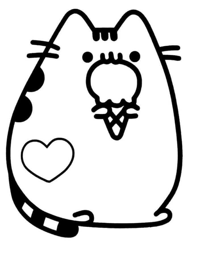 Pusheen (10) Boyama Sayfası