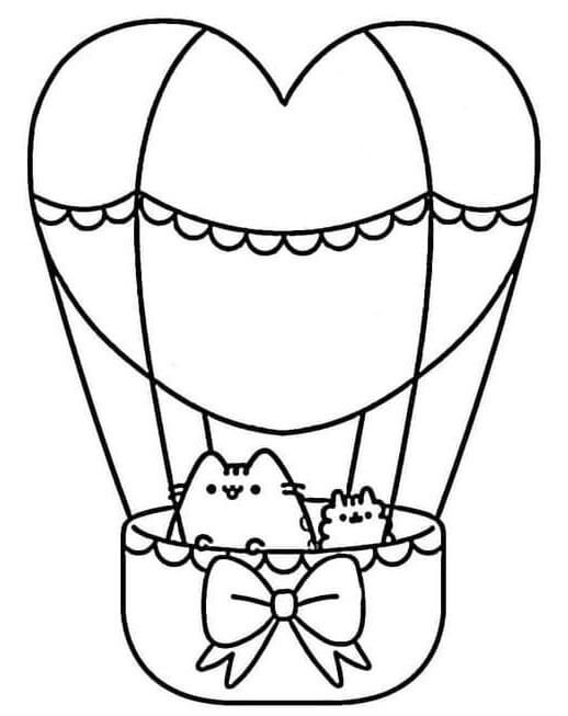 Pusheen (12) Boyama Sayfası
