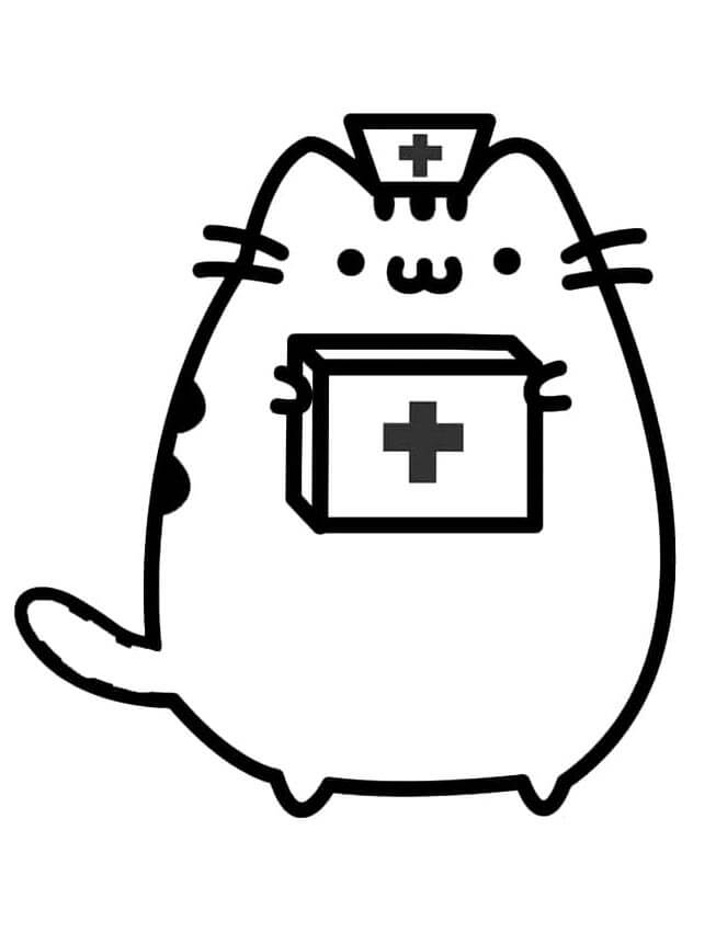 Pusheen (2) Boyama Sayfası