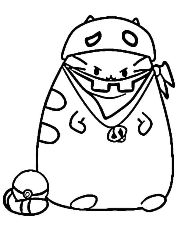 Pusheen (3) Boyama Sayfası