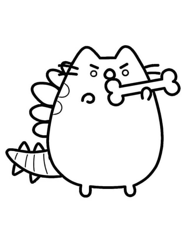 Pusheen (4) Boyama Sayfası