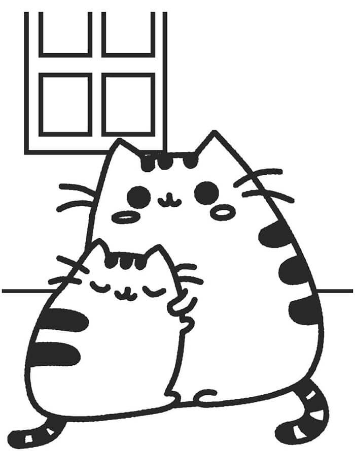 Pusheen (8) Boyama Sayfası