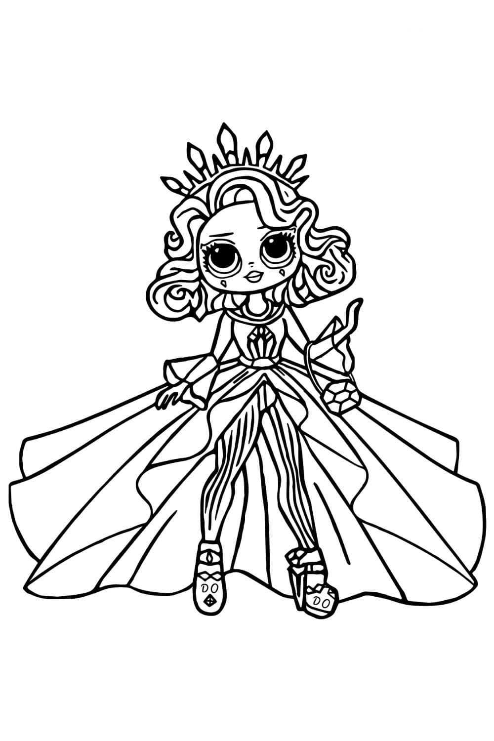 Queen Crystal LOL OMG Boyama Sayfası