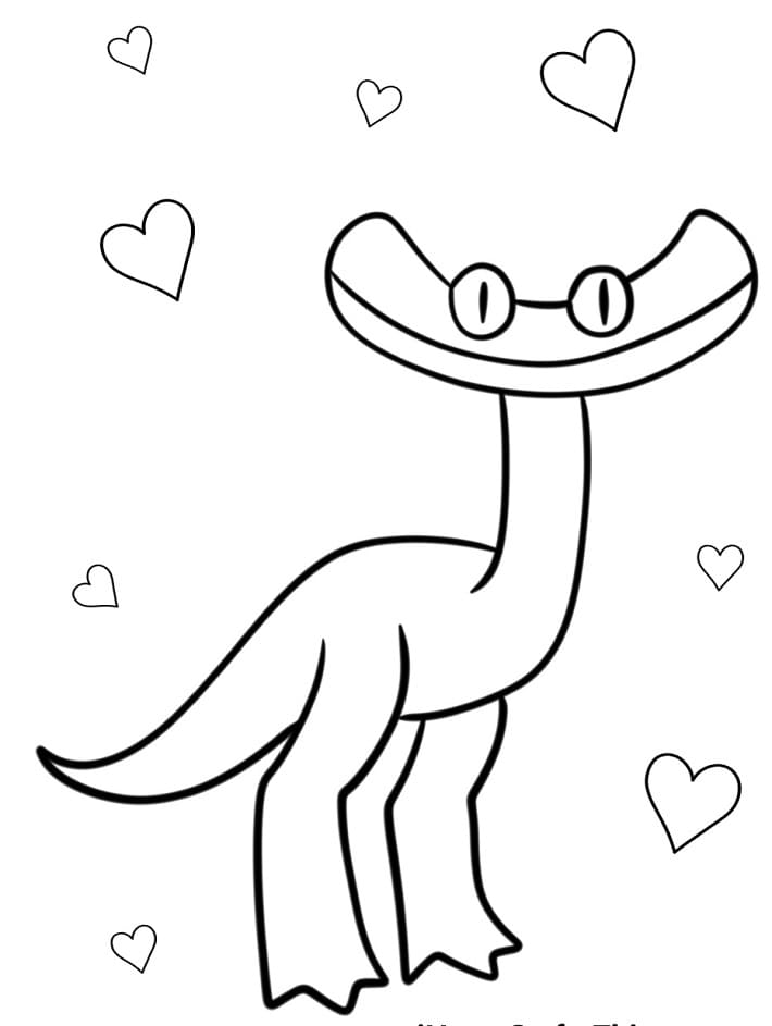 Rainbow Friends Ücretsiz Boyama Sayfası