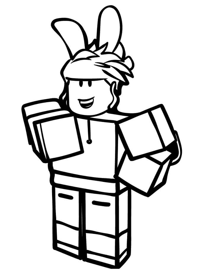 Roblox Baskı İçin Boyama Sayfası