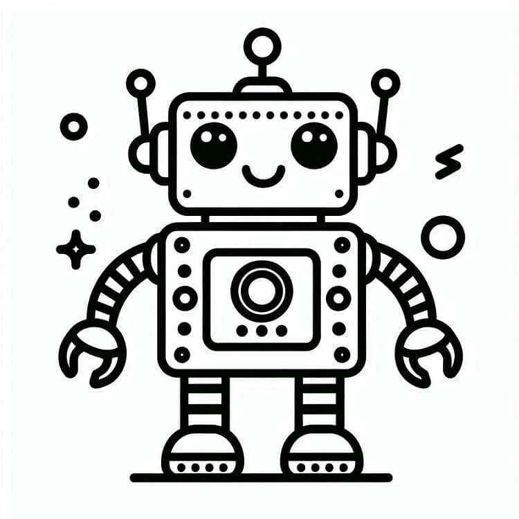 Robot (11) Boyama Sayfası