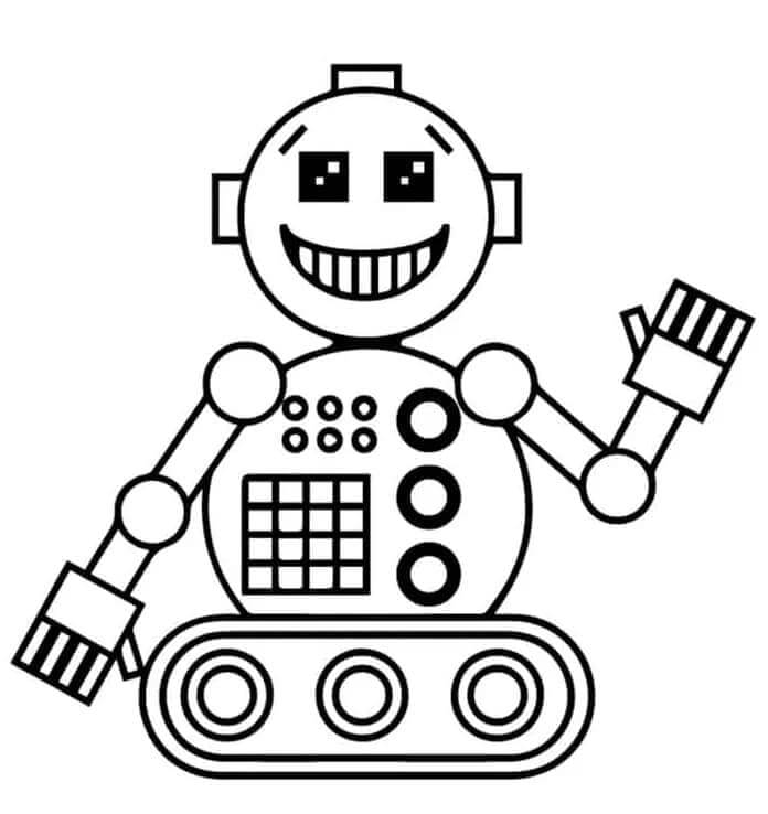 Robot (2) Boyama Sayfası