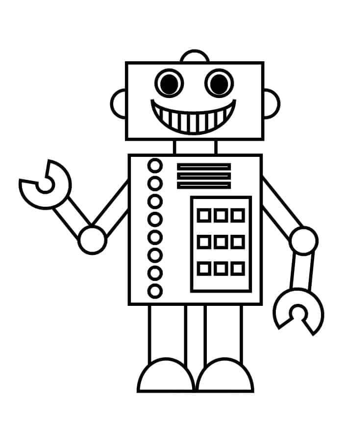 Robot (3) Boyama Sayfası