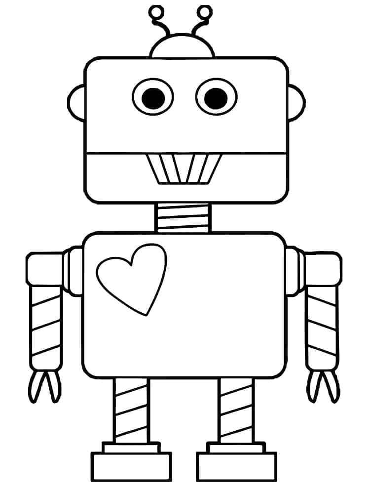 Robot (6) Boyama Sayfası