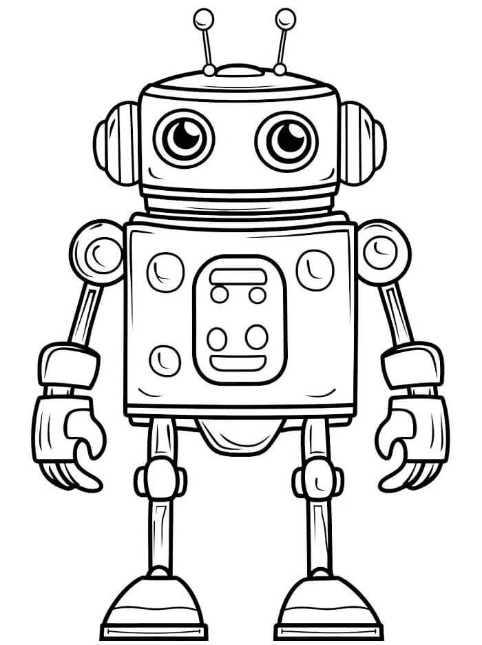 Robot (7) Boyama Sayfası