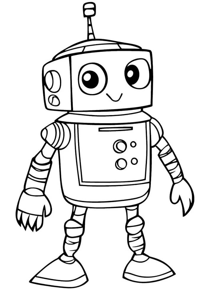 Robot (8) Boyama Sayfası