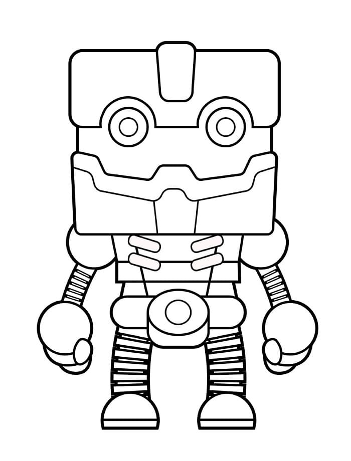 Robot Yazdırılabilir Görüntü Boyama Sayfası