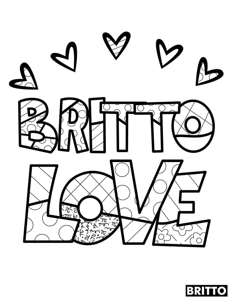 Romero Britto (12) Boyama Sayfası