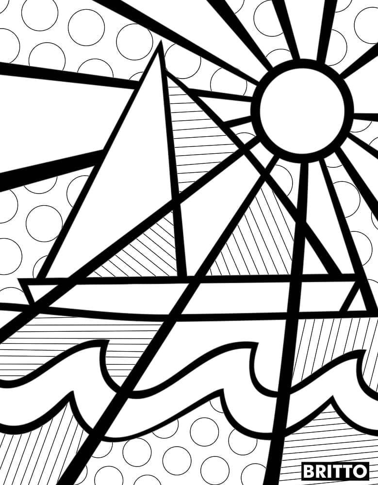 Romero Britto (3) Boyama Sayfası