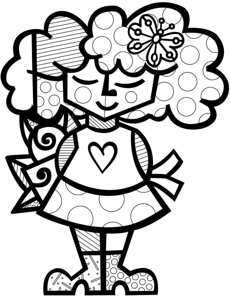 Romero Britto (7) Boyama Sayfası