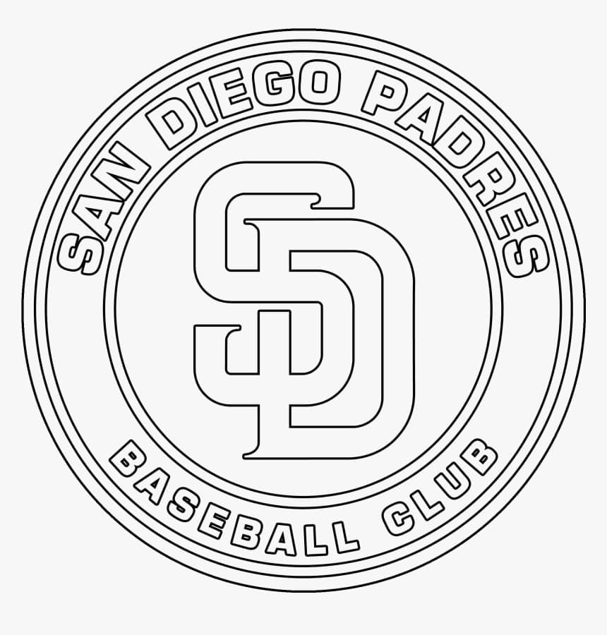 San Diego Padres Logo Boyama Sayfası