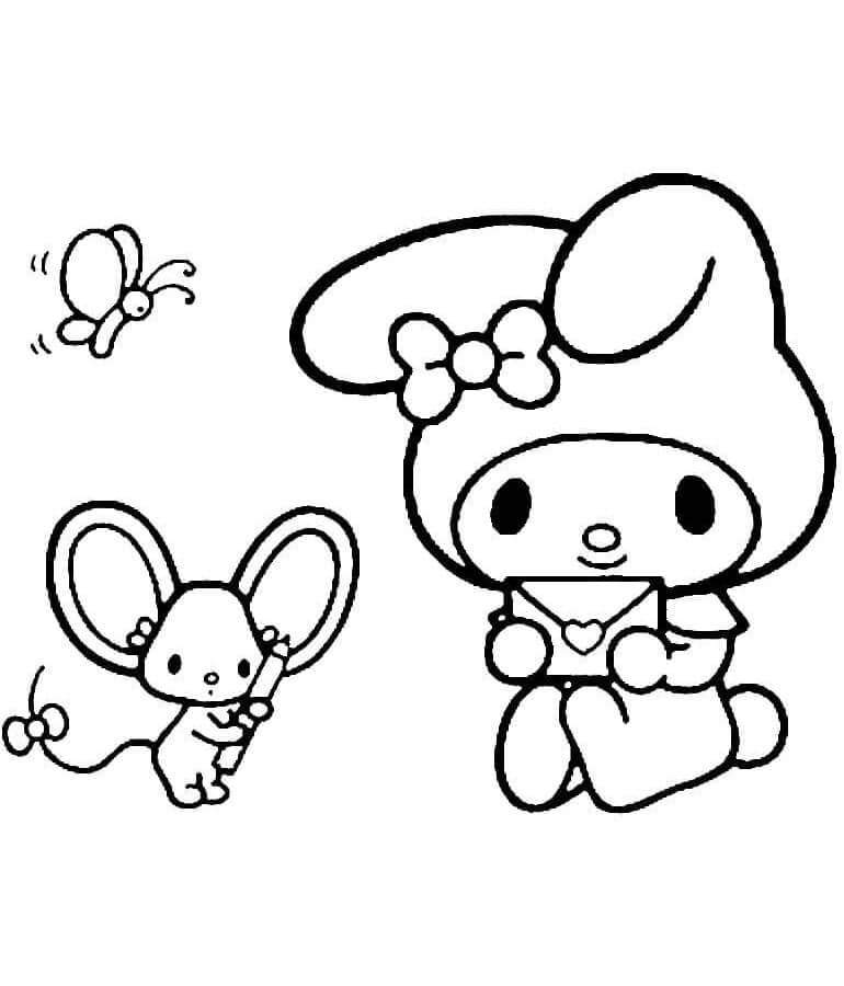 Sanrio My Melody Boyama Sayfası