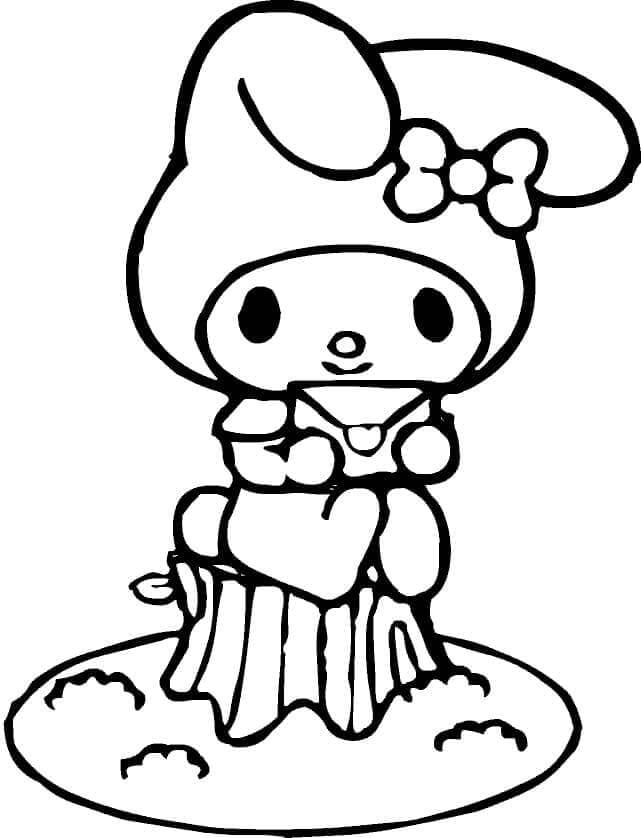 Serbest My Melody Yazdır Boyama Sayfası