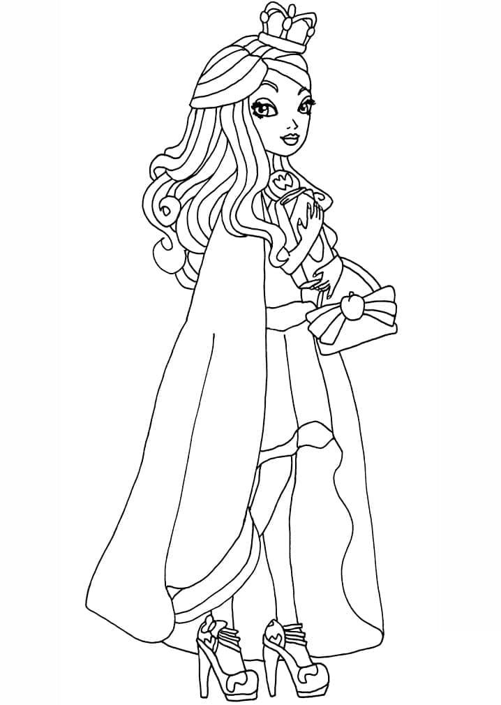 Sevimli Ever After High Boyama Sayfası