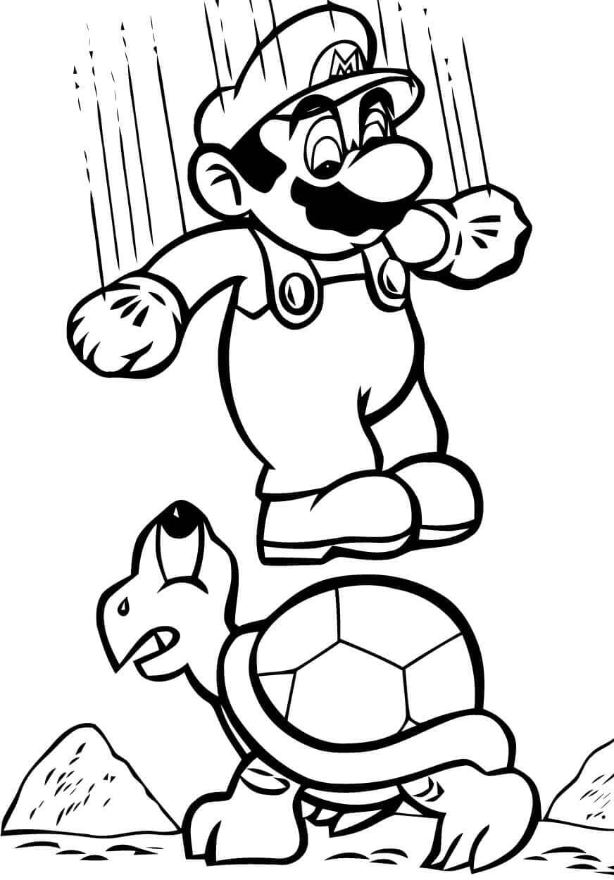 Sevimli Mario Boyama Sayfası