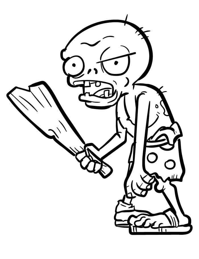 Sevimli Plants vs Zombies Boyama Sayfası