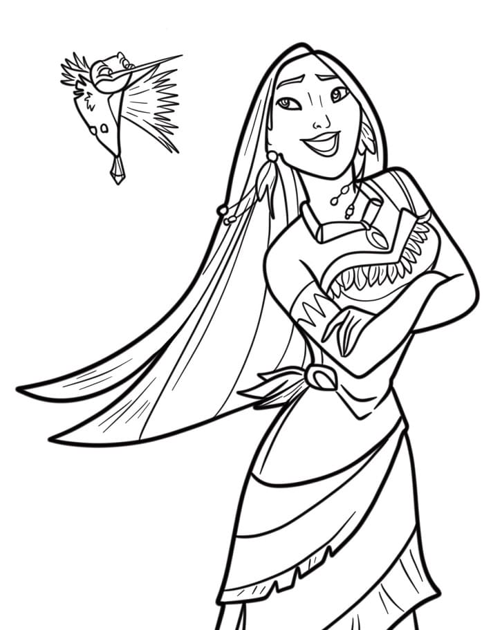 Pocahontas Boyama Sayfaları