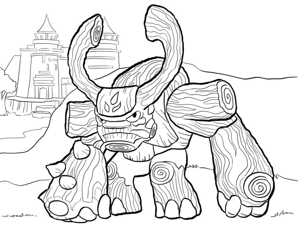 Sevimli Skylanders Boyama Sayfası