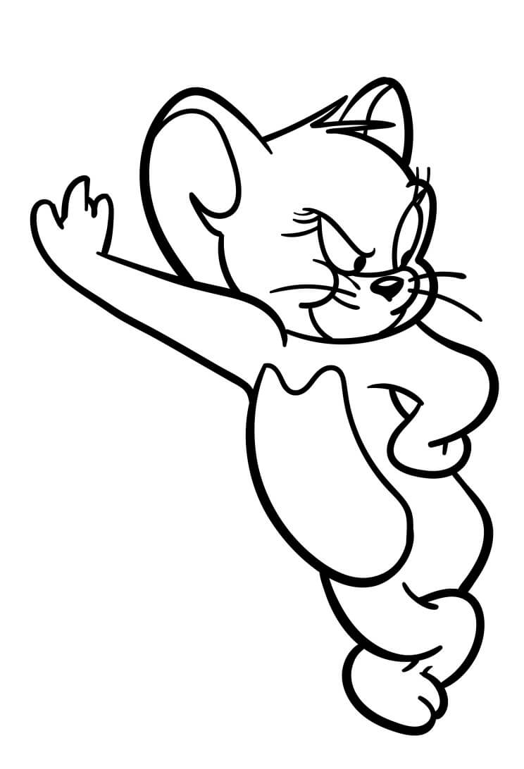 Sevimli Tom ve Jerry Boyama Sayfası