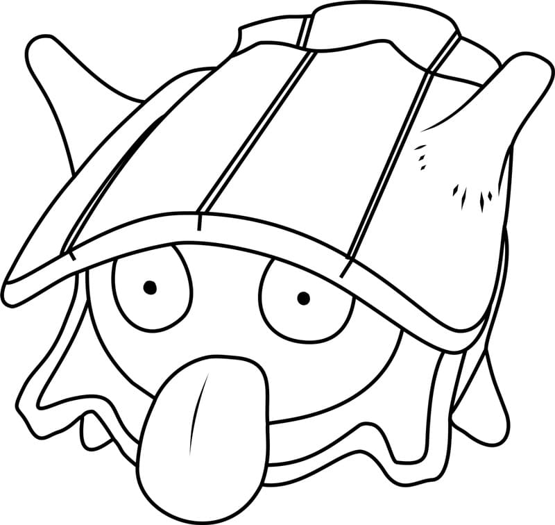 Shellder Pokemon Boyama Sayfası