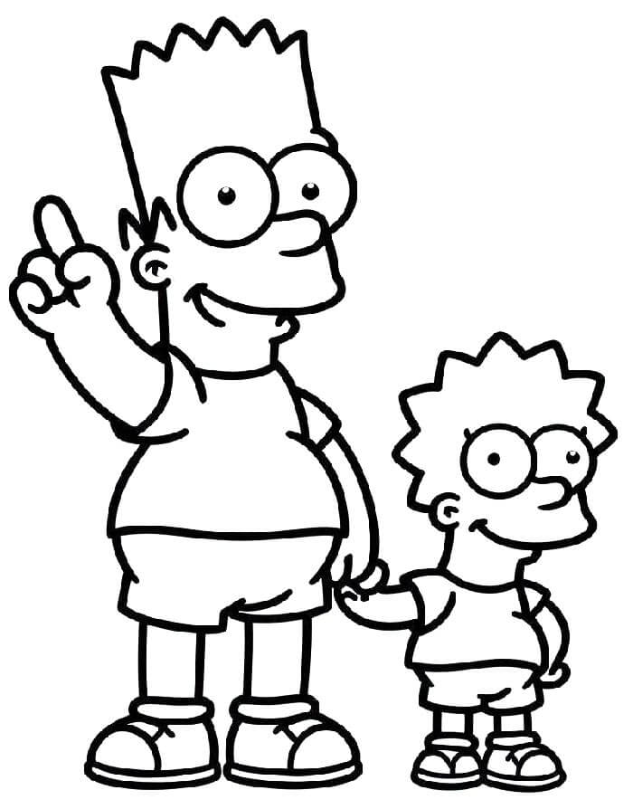 Simpsonlar (1) Boyama Sayfası