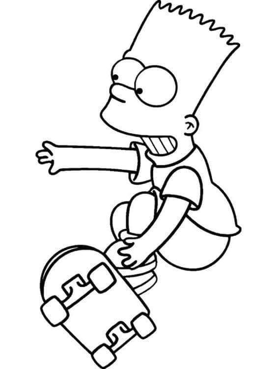 Simpsonlar (14) Boyama Sayfası