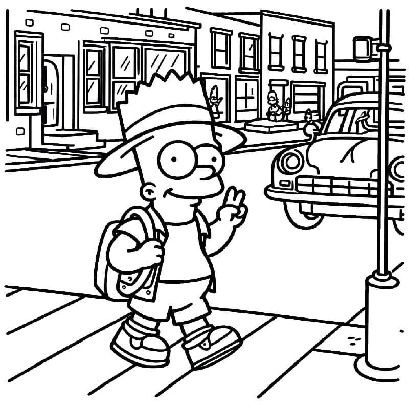 Simpsonlar (2) Boyama Sayfası