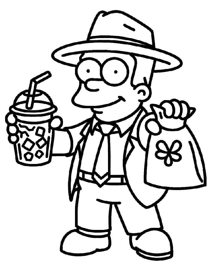 Simpsonlar (4) Boyama Sayfası