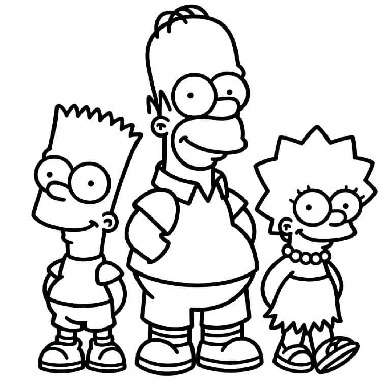 Simpsonlar (8) Boyama Sayfası