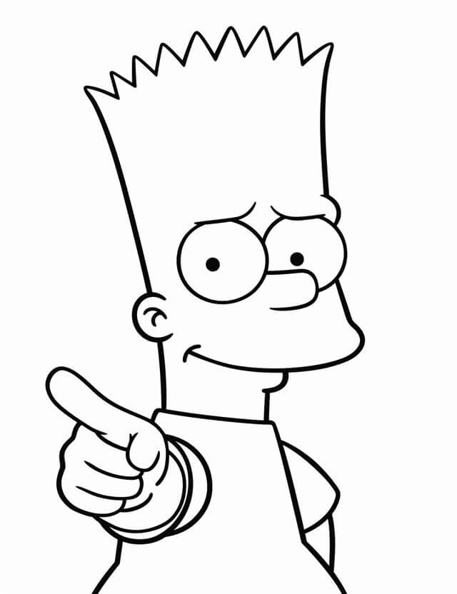 Simpsonlar bedava görsel Boyama Sayfası