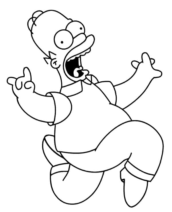 Simpsonlar resmi Boyama Sayfası