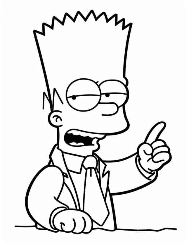 Simpsonlar yazdırılır görsel Boyama Sayfası