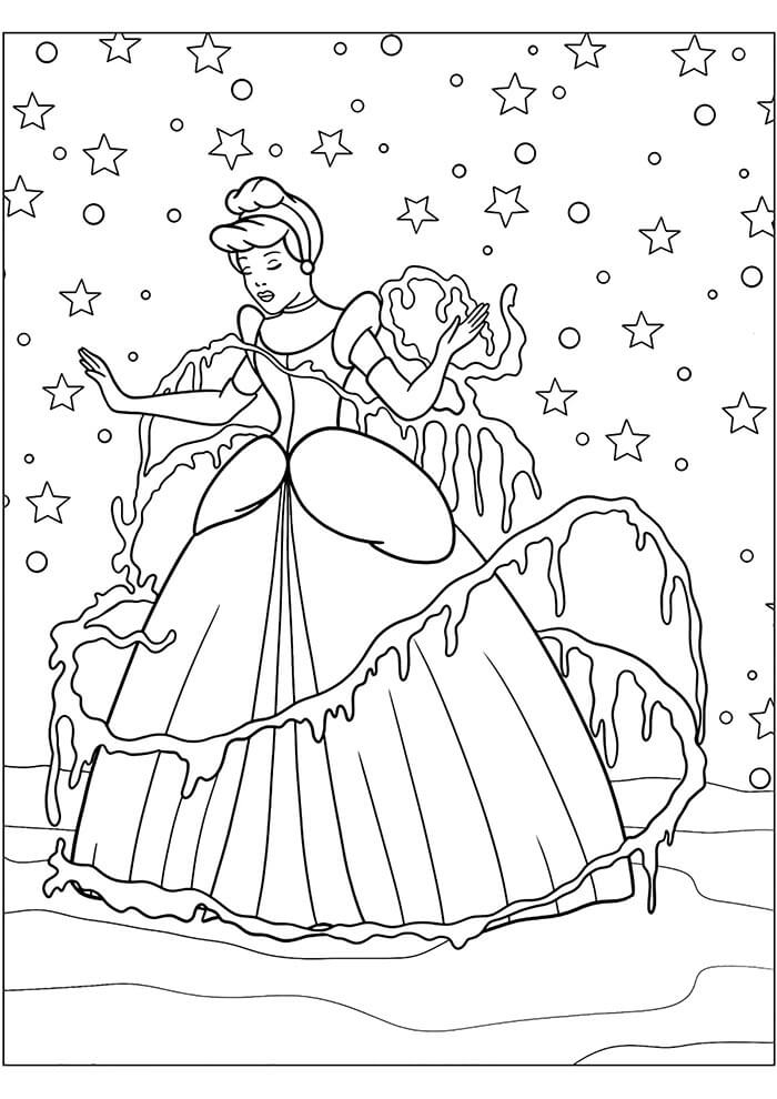 Sindirella Disney Boyama Sayfası