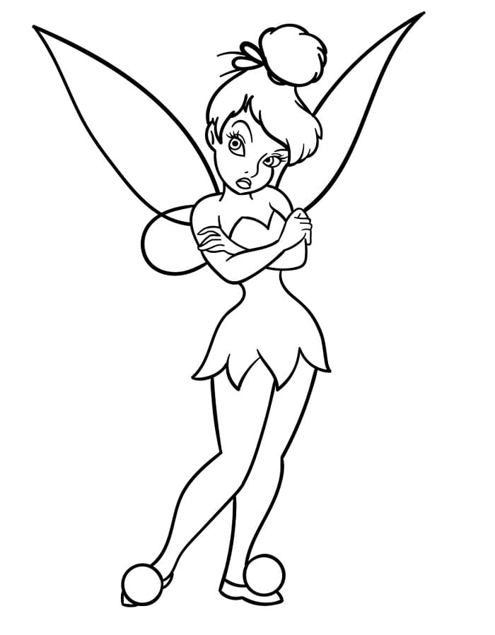 Şirin Tinkerbell Boyama Sayfası