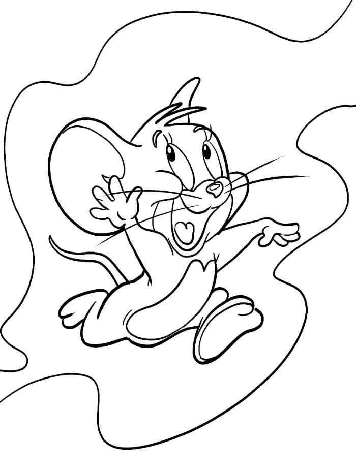 Şirin Tom ve Jerry Boyama Sayfası