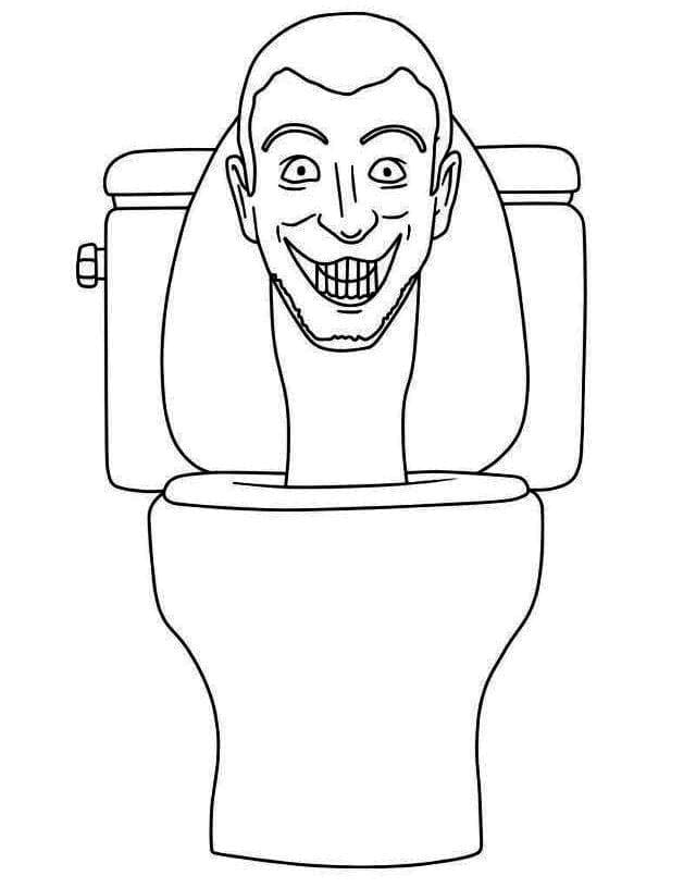 Skibidi Toilet Ücretsiz Boyama Sayfası