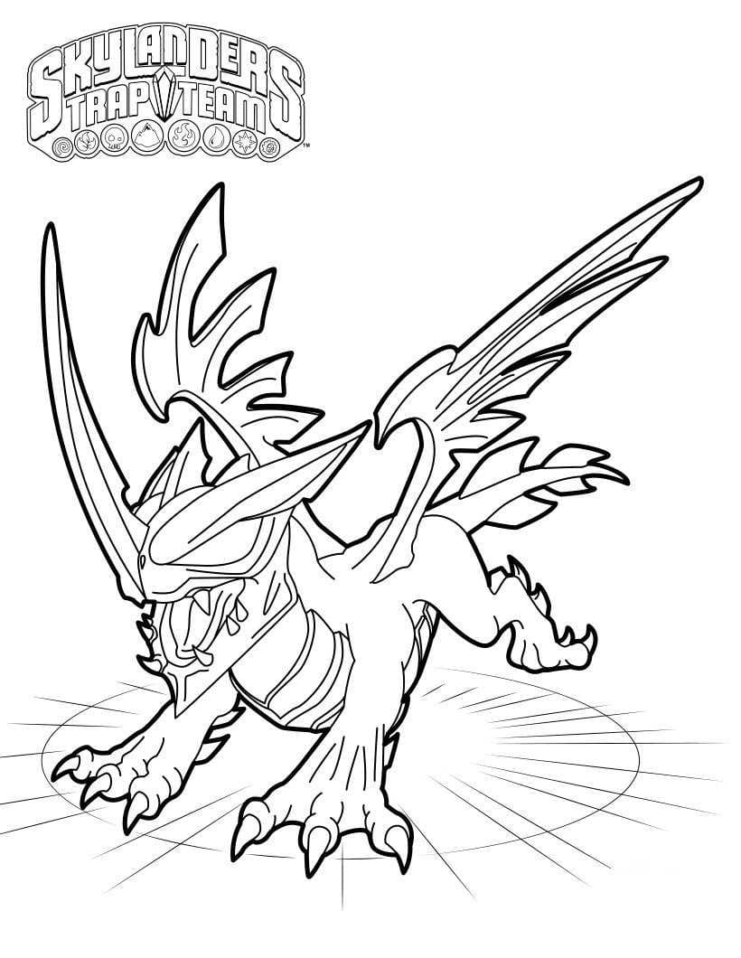 Skylanders çocuklar için yazdırılabilir Boyama Sayfası
