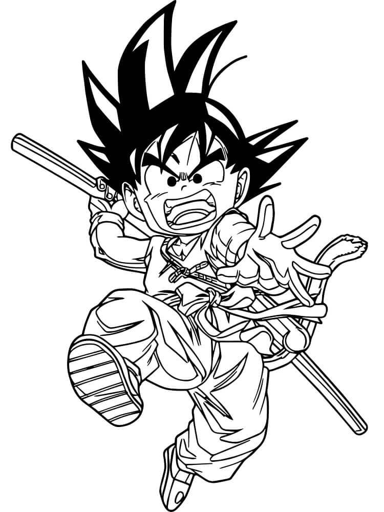 Son Goku (16) Boyama Sayfası