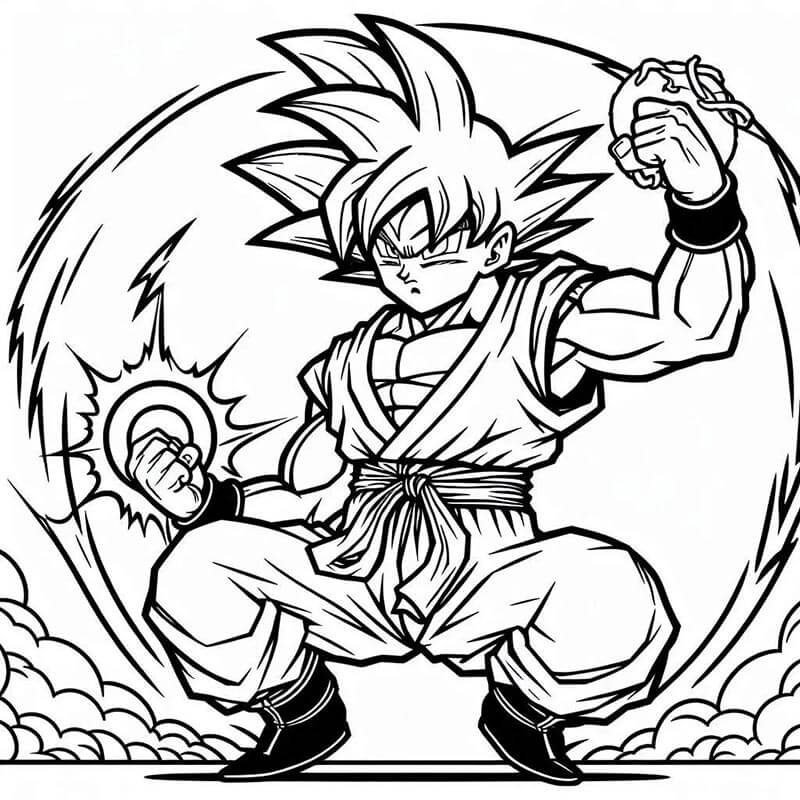 Son Goku (9) Boyama Sayfası
