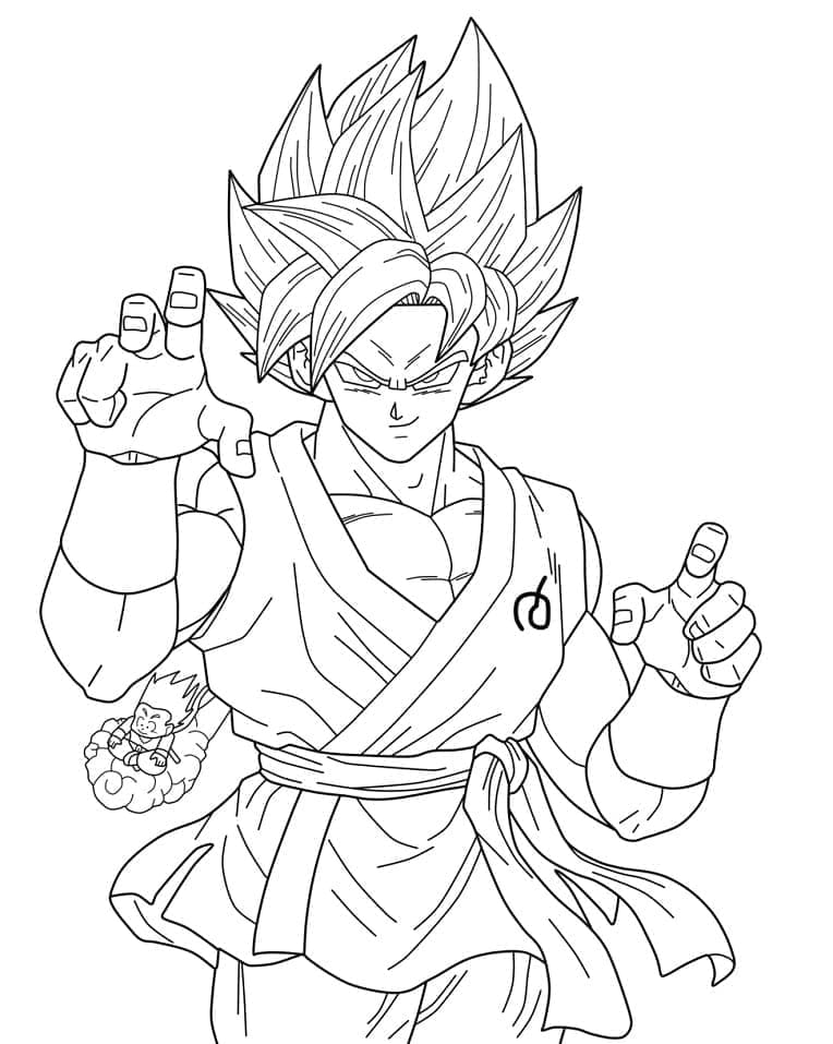 Son Goku Bedelsiz Boyama Sayfası