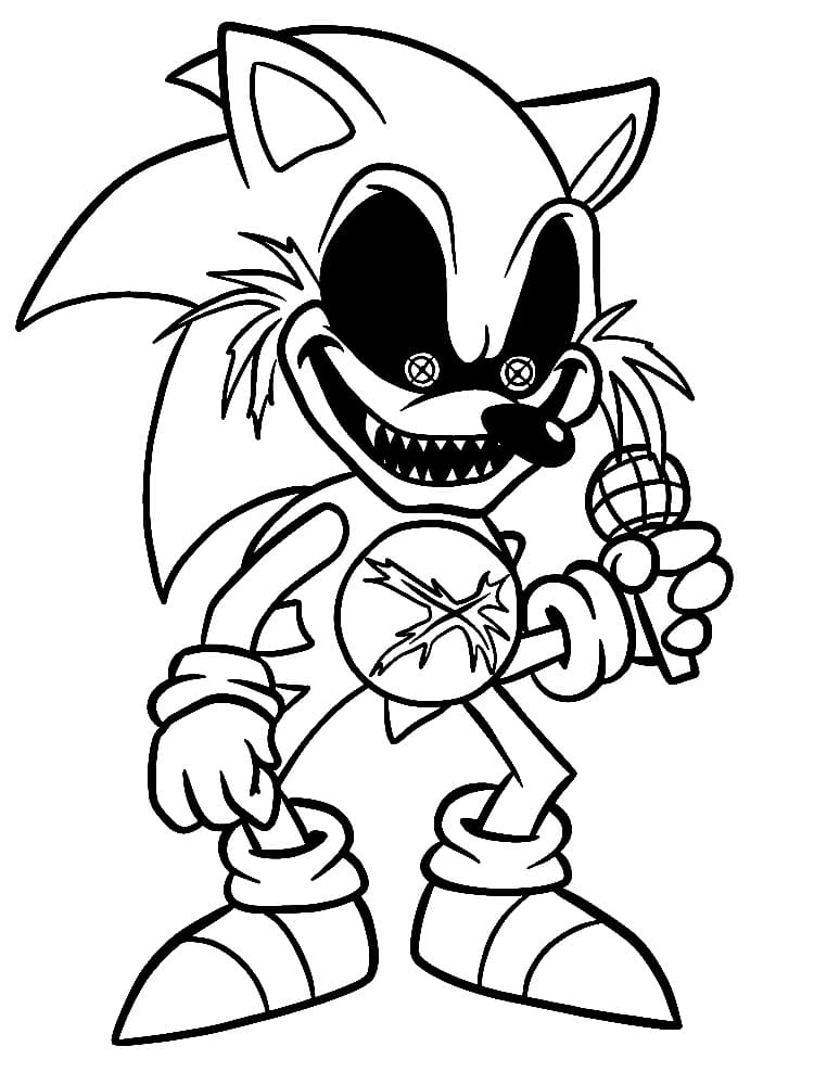 Sonic Exe (10) Boyama Sayfası