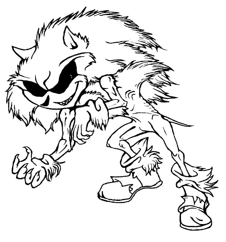 Sonic Exe (14) Boyama Sayfası