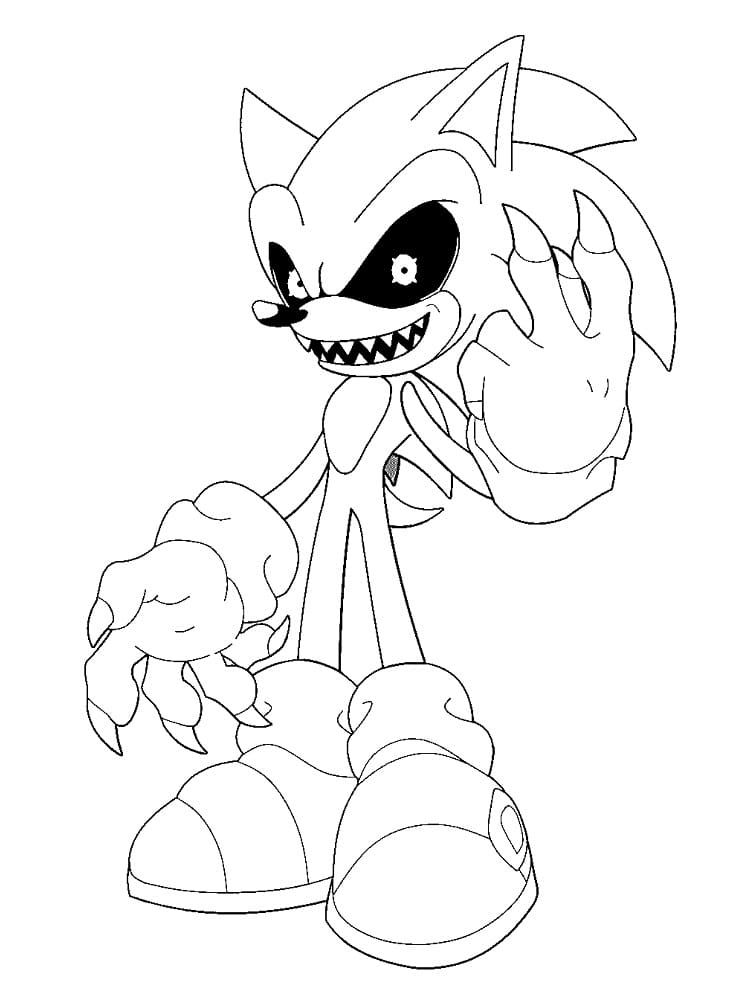 Sonic Exe (3) Boyama Sayfası