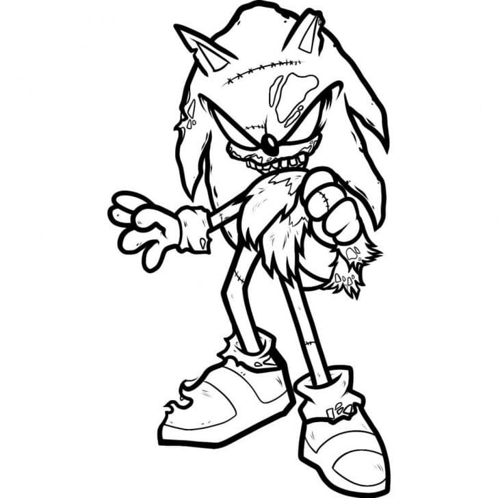 Sonic Exe (4) Boyama Sayfası