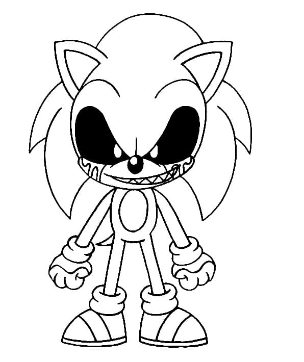 Sonic Exe (5) Boyama Sayfası
